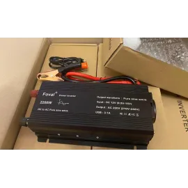 Инвертор 12V-220 FOVAL 2200W преобразователь напряжения 12V-220V Чистая Синусоида 2200Вт