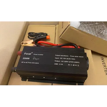 Інвертор 12V-220 FOVAL 2200W перетворювач напруги 12V-220V Чиста Синусоїда 2200 Вт